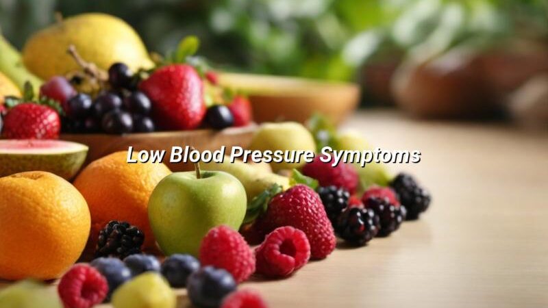 Low Blood Pressure Symptoms