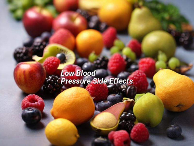 Low Blood Pressure Side Effects