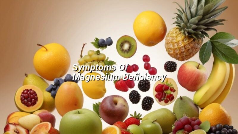 Symptoms Of Magnesium Deficiency